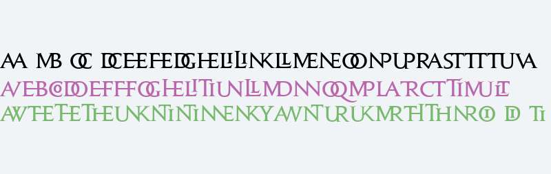 Jupiter W00 Bold Ligatures