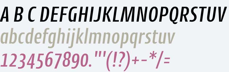 CantigaCnd W01 Medium Italic