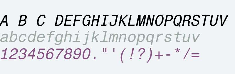 Helvetica Monospaced W02 It