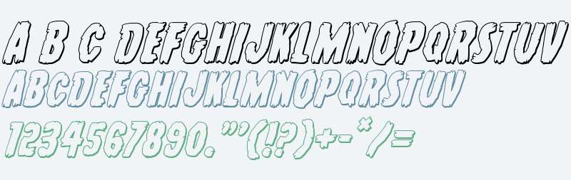 Young Frankenstein 3D Italic