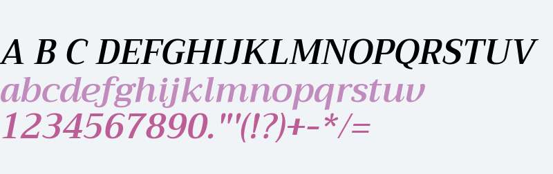 Trirong SemiBold Italic