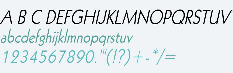 Geo 112 Condensed Italic