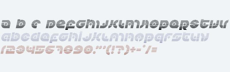 Kovacs Spot Gradient Italic