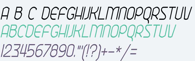 Ekela Round Light Condensed Italic