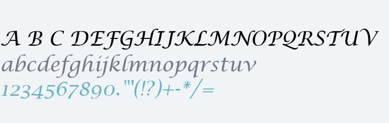 Lucida Unicode Calligraphy