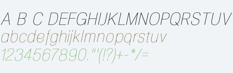 NeoGram Condensed W00 UltLt It