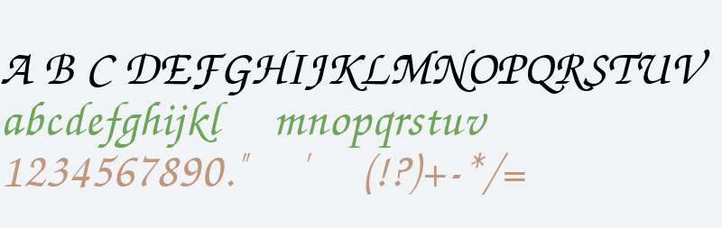 Chancery Script Medium SSi Medium