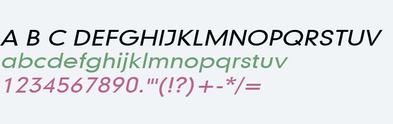 Geo 579 Wide Italic