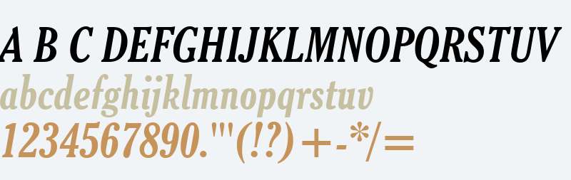 Cheltenhm BdCn BT Bold Italic