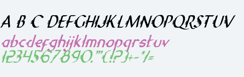 Gypsy Road Condensed Italic