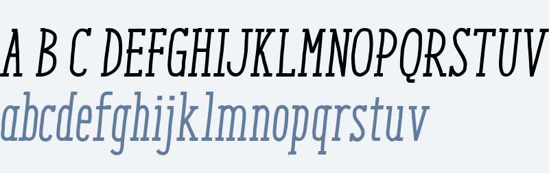 Enyo Slab Medium Italic