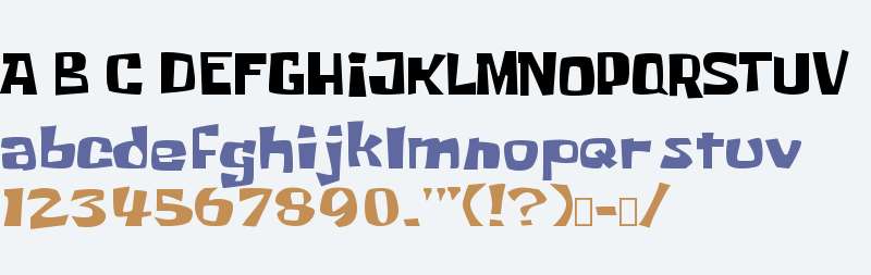 SpongeBob Font Wide Regular