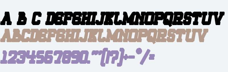 ROQUERO Bold Extrude Italic