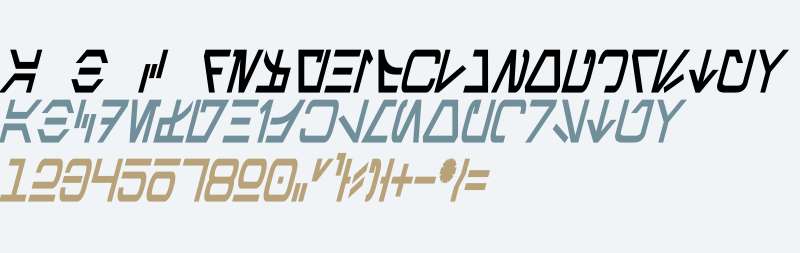 Aurebesh Condensed Bold