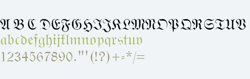 Wittenberger Fraktur MT W01