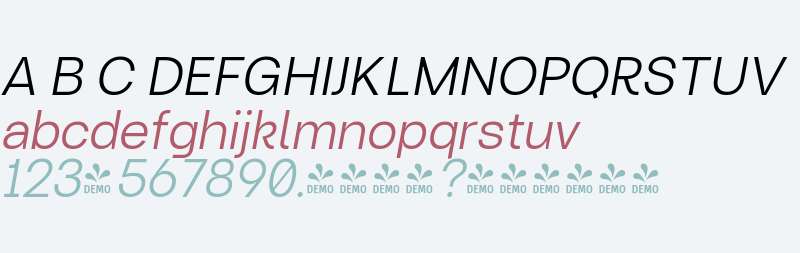 FSP DEMO - Turnkey Light Italic