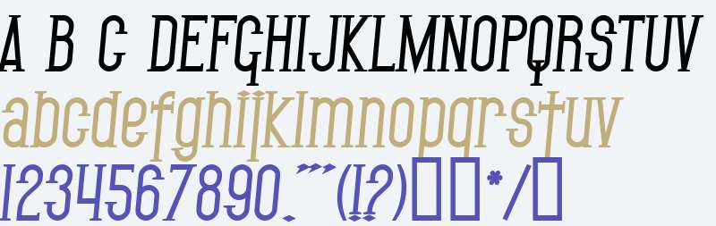 SF Gothican Bold Italic