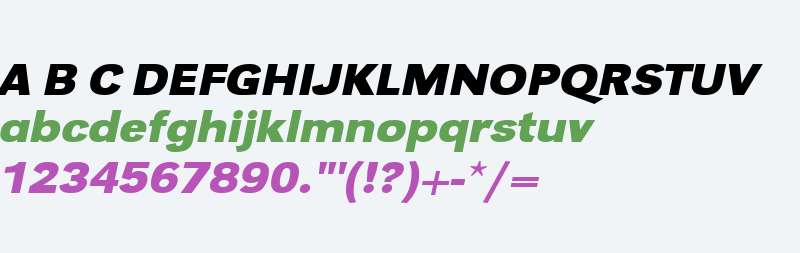 URW Grotesk T W01 Bold XWideObl