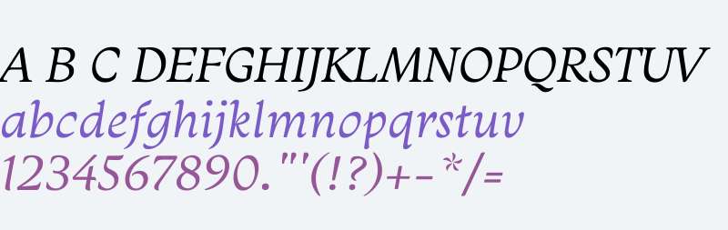 Monarcha W01 Book Italic