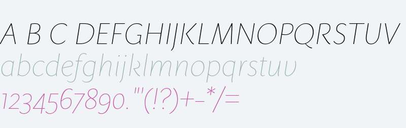 Sharik Sans Thin Italic