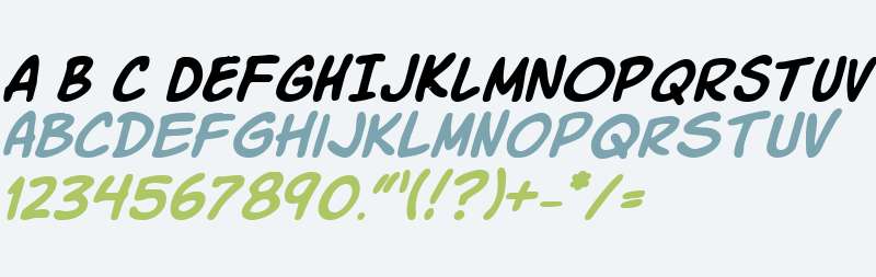 Komika Slick Italic