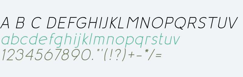 Aotani Thin  Italic