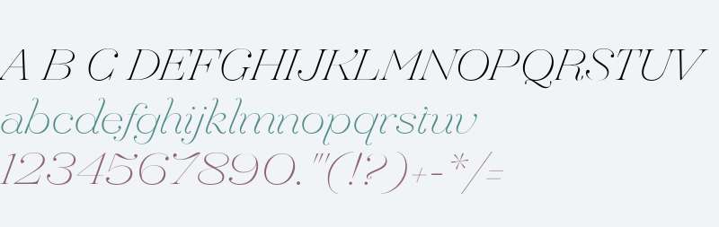 Hera Big Thin Italic