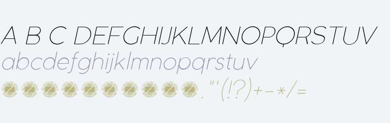 Coco Gothic UltraLight Italic