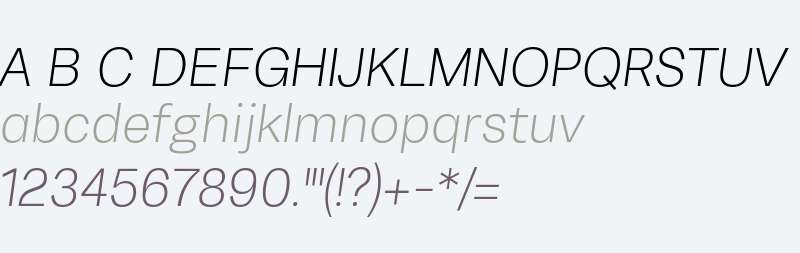 TurkeltonTwo Thin Italic