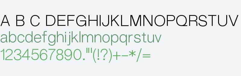 Non Natural Grotesk Plain Light