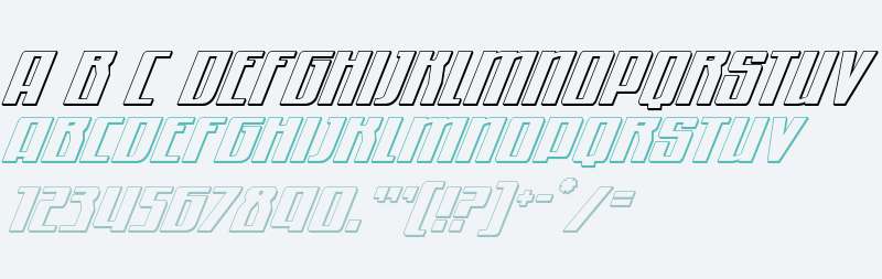 Quantum of Malice 3D Italic