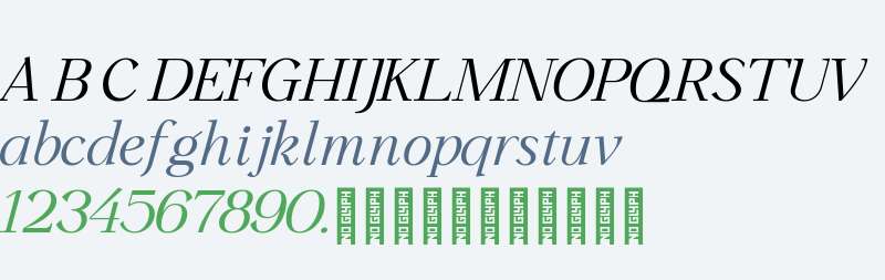 Non Ophelie Display Italic Trial Light
