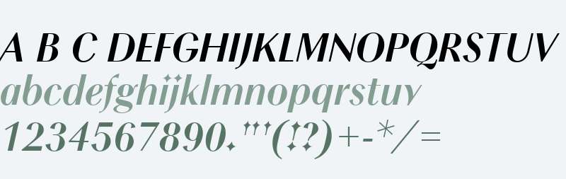 Chong Modern W04 Bold Italic