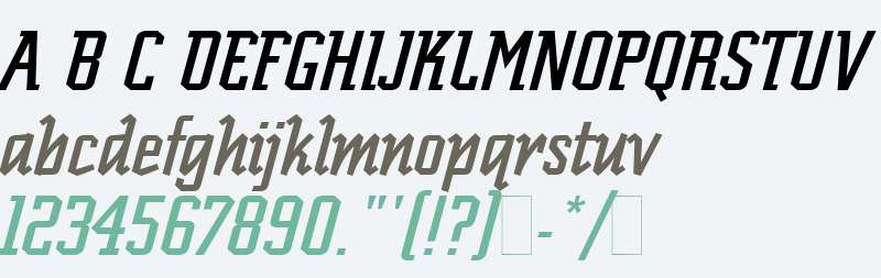 Scriptek Italic Plain