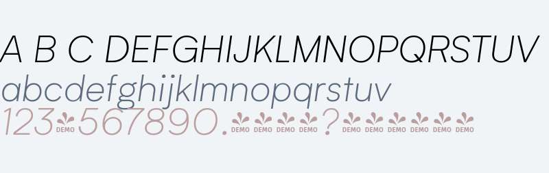 FSP DEMO - Biotif Light Italic