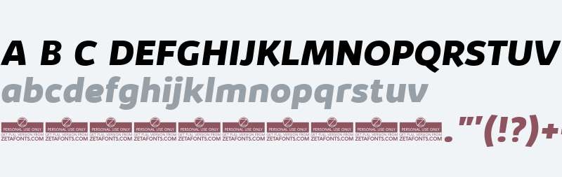 Kabrio ExtraBold Italic
