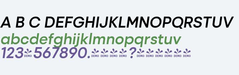FSP DEMO - Izmir-SemiboldItalic