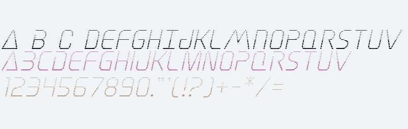 Elite Danger Gradient Italic