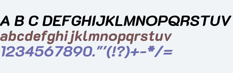 Texpi Sans ExtraBold Italic