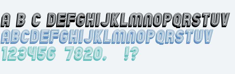 Chicago Bright Neon 3D Italic
