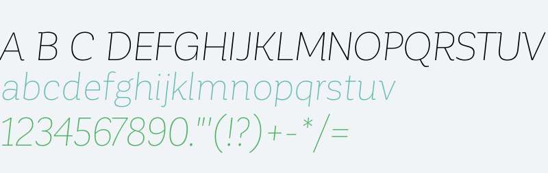 Corporative Thin Italic