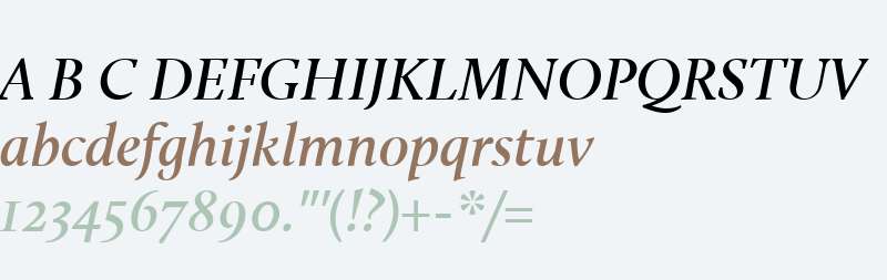 Calluna W05 Semibold Italic