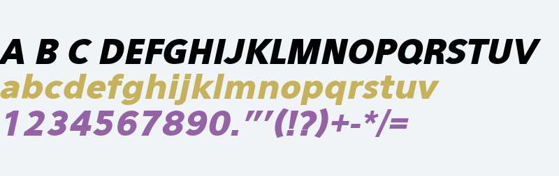 Eau Sans Black Lining Oblique