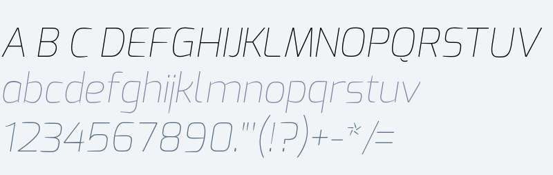 Exo Thin Italic