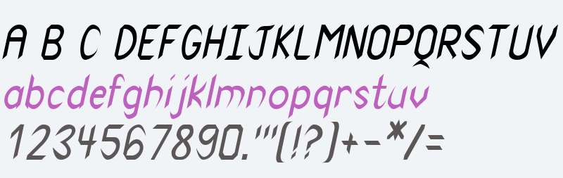 Spike-Condensed Italic