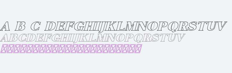 Marques Free Outline Italic