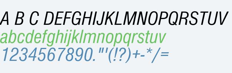 Nimbus Sans DW01Con Italic