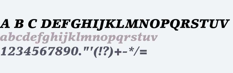 LinoLetter Black Italic