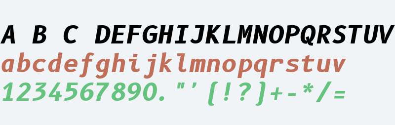 B612 Mono Bold Italic