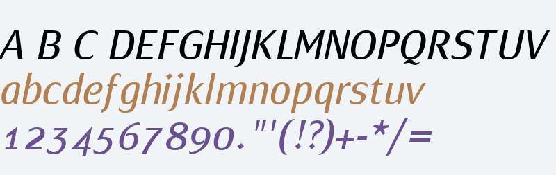 Mondial Plus W01 Light Italic